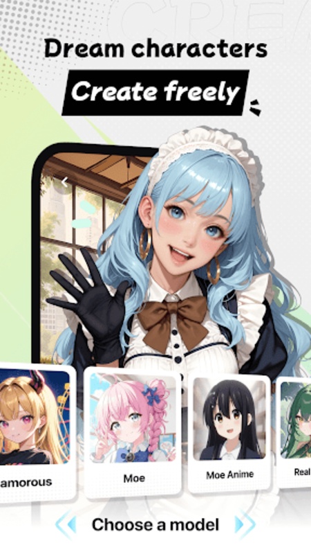 创作与模型选择界面